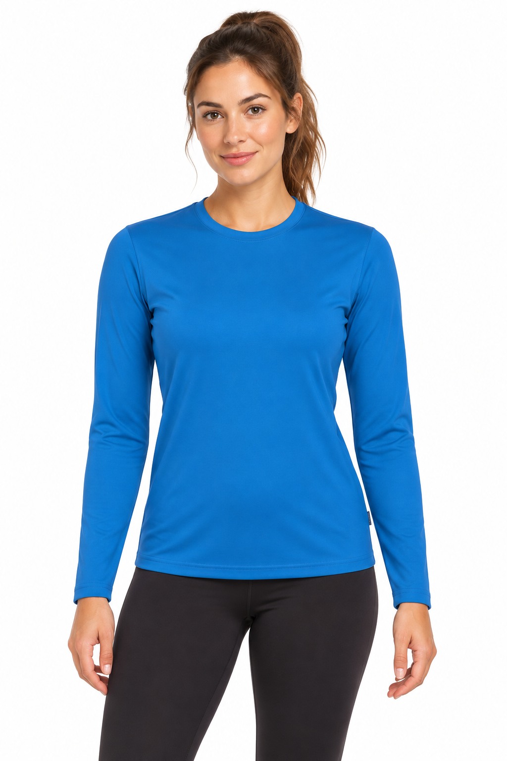 Ribbed Long-Sleeve Crop Top