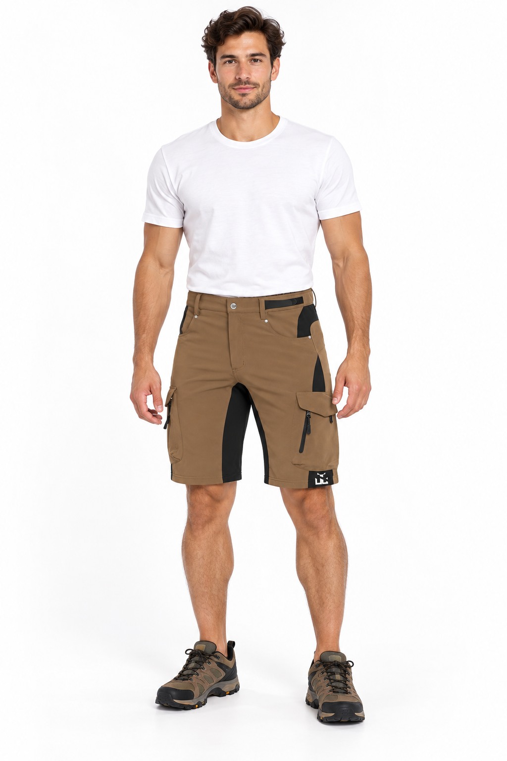 LukBerd Men's Long Athletic Shorts